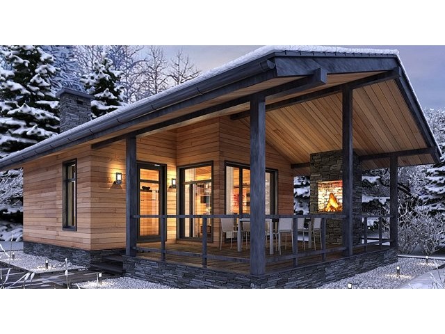 Maison bois Grenoble 60 m2 - Chalet bois discount